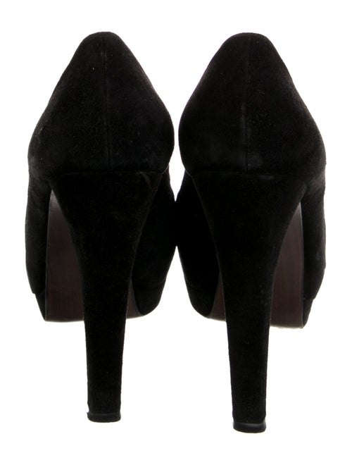 Stuart Weitzman Suede Bow Accents Pumps