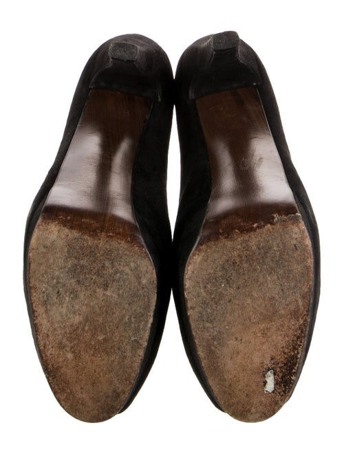 Stuart Weitzman Suede Bow Accents Pumps