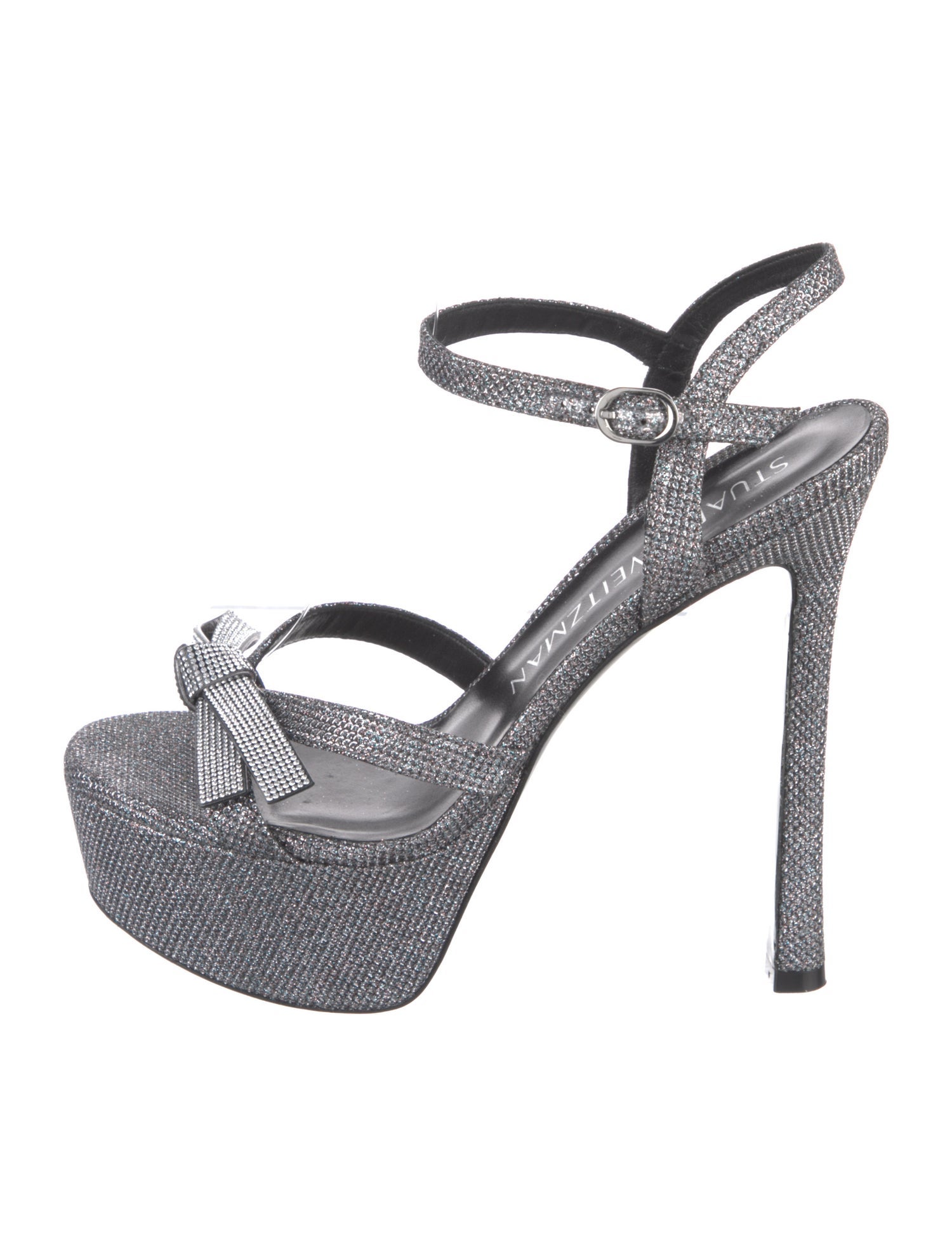 Stuart Weitzman Glitter Glitter Accents Slingback Pumps