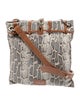 Stuart Weitzman Snakeskin Messenger Bag