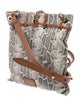 Stuart Weitzman Snakeskin Messenger Bag