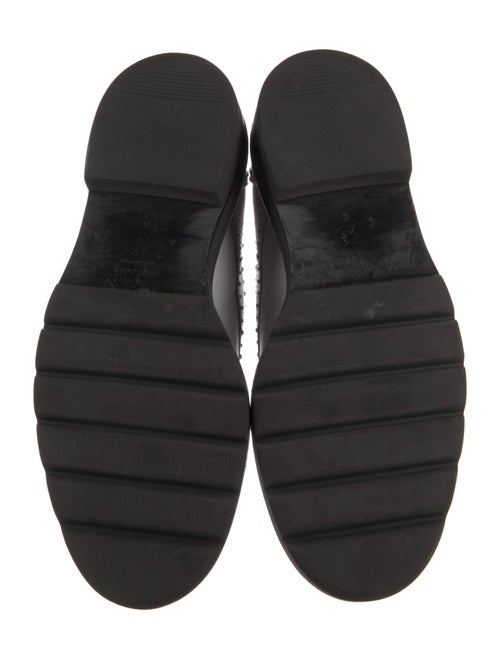 Stuart Weitzman Leather Studded Accents Loafers