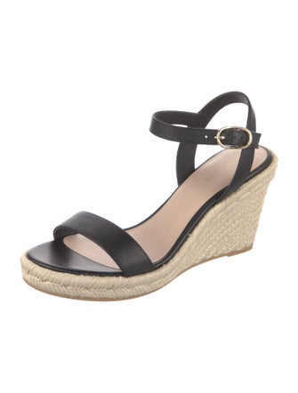 Stuart Weitzman Leather Espadrilles