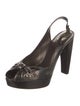 Stuart Weitzman Leather Slingback Pumps