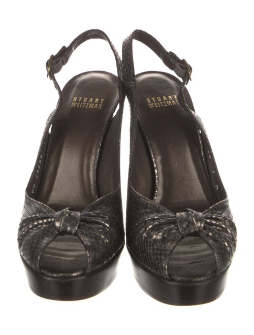 Stuart Weitzman Leather Slingback Pumps