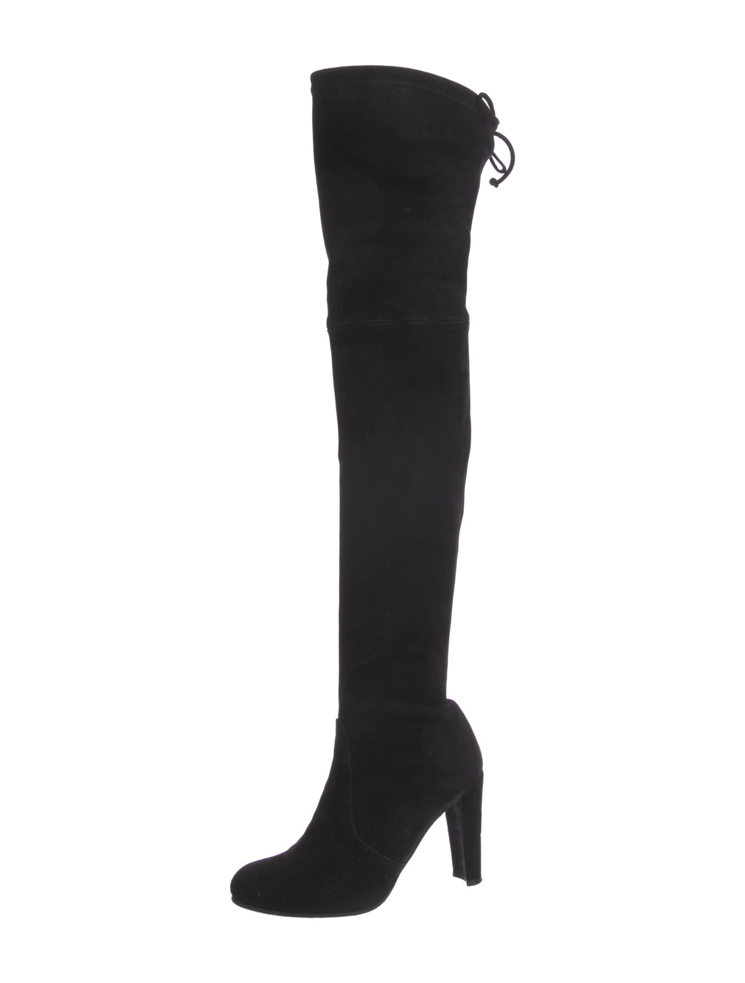Stuart Weitzman Suede Bow Accents Boots