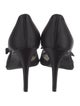 Stuart Weitzman Satin Bow Accents D'Orsay Pumps