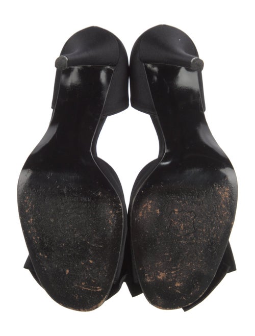 Stuart Weitzman Satin Bow Accents D'Orsay Pumps