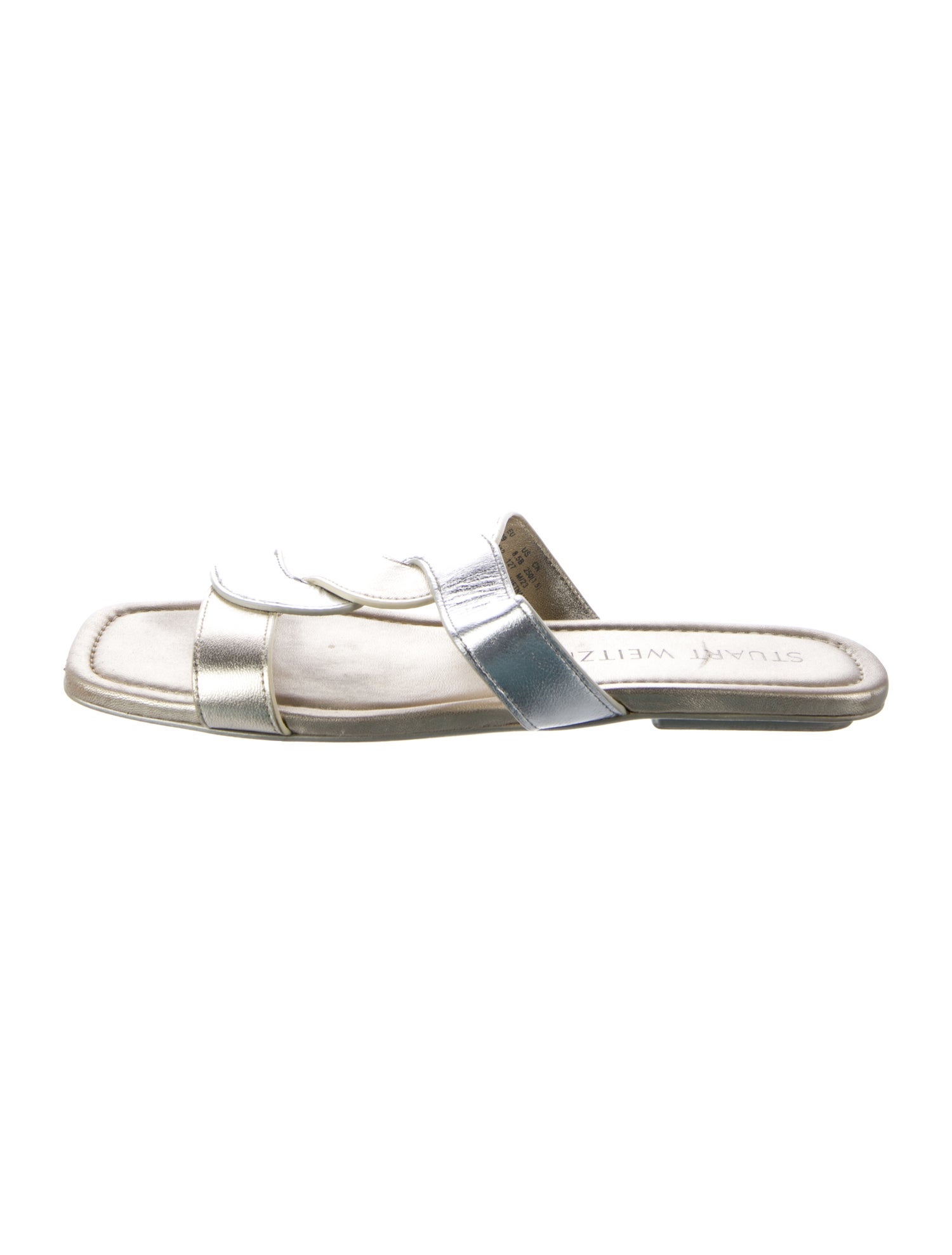 Stuart Weitzman Leather Slides