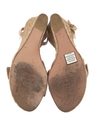 Stuart Weitzman Floral Print Bow Accents Espadrilles