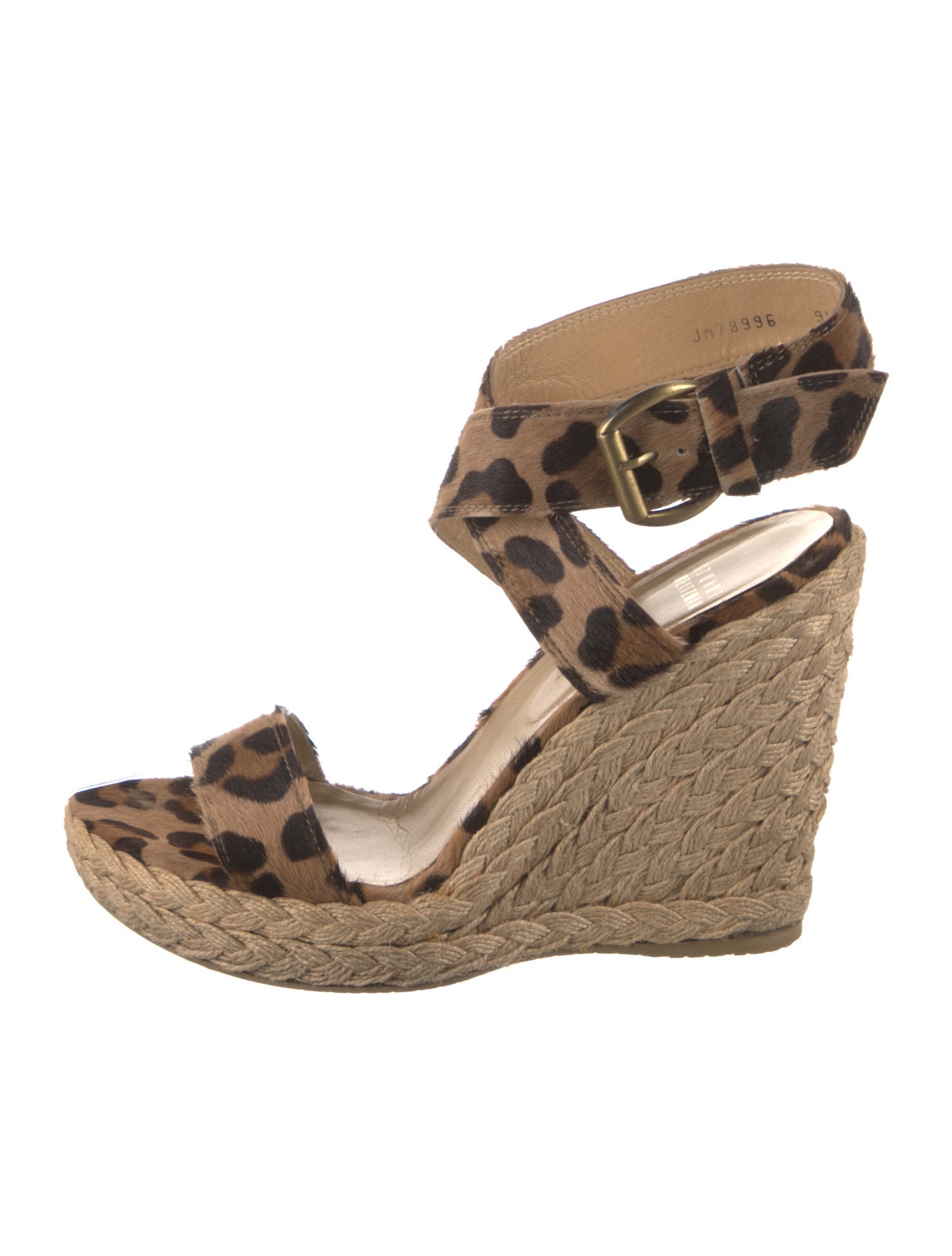 Stuart Weitzman Ponyhair Animal Print Espadrilles
