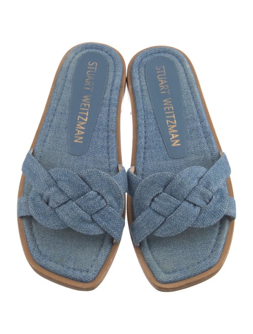Stuart Weitzman Denim Mules