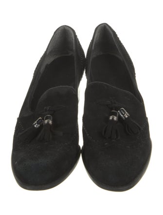 Stuart Weitzman Suede Lasercut Accents Pumps