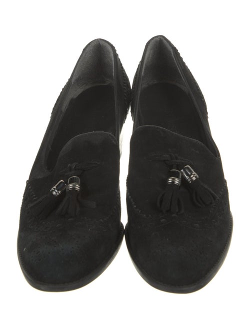 Stuart Weitzman Suede Lasercut Accents Pumps