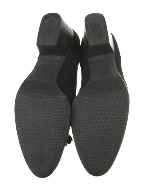 Stuart Weitzman Suede Lasercut Accents Pumps