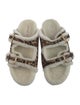 Stuart Weitzman Ponyhair Printed Slides