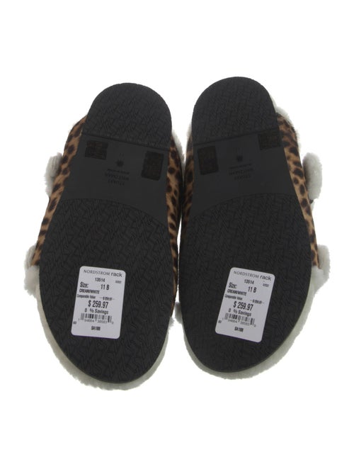 Stuart Weitzman Ponyhair Printed Slides