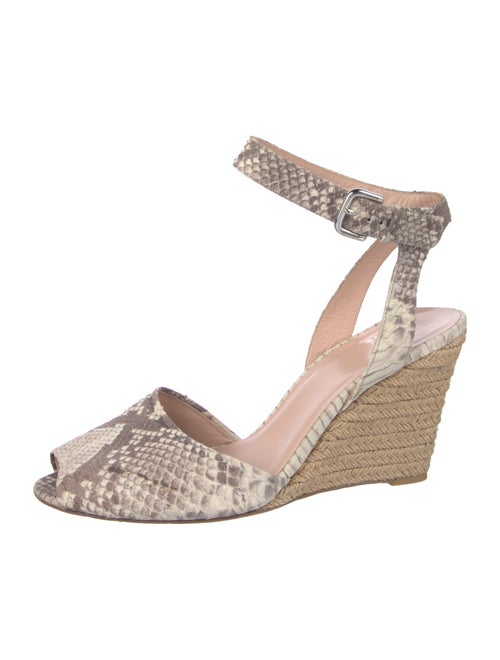 Stuart Weitzman Snakeskin Animal Print Slingback Pumps