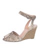 Stuart Weitzman Snakeskin Animal Print Slingback Pumps