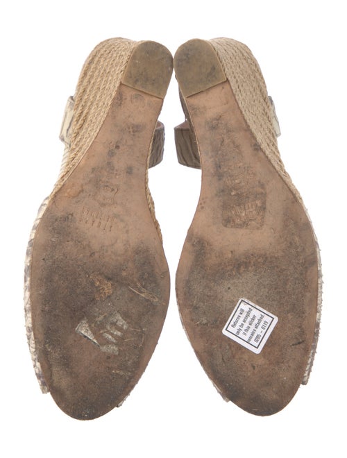 Stuart Weitzman Snakeskin Animal Print Slingback Pumps