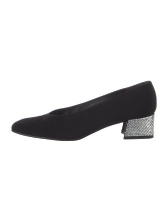 Stuart Weitzman Crystal Embellishments Pumps