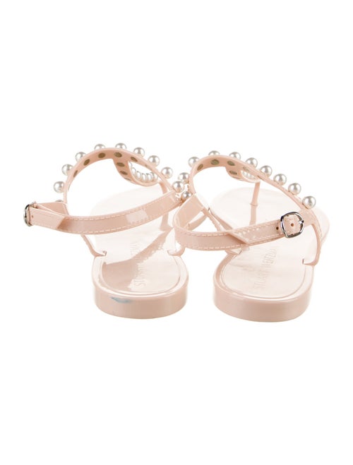 Stuart Weitzman Rubber T-Strap Sandals