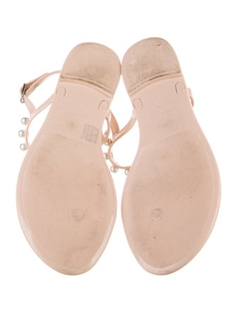 Stuart Weitzman Rubber T-Strap Sandals