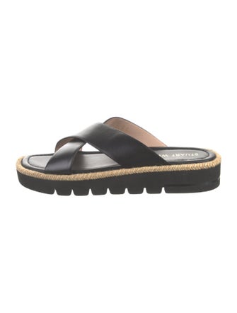 Stuart Weitzman Leather Slides