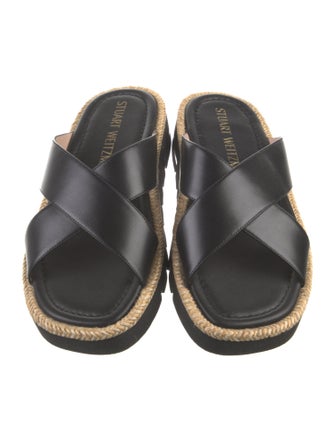 Stuart Weitzman Leather Slides