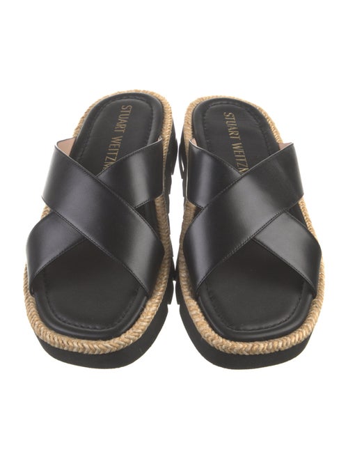 Stuart Weitzman Leather Slides