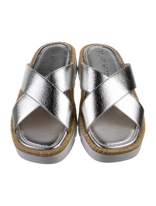 Stuart Weitzman Leather Slides