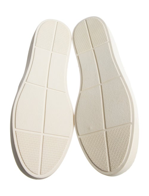 Stuart Weitzman Leather Crystal Embellishments Loafers