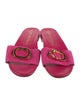 Stuart Weitzman Suede Slides