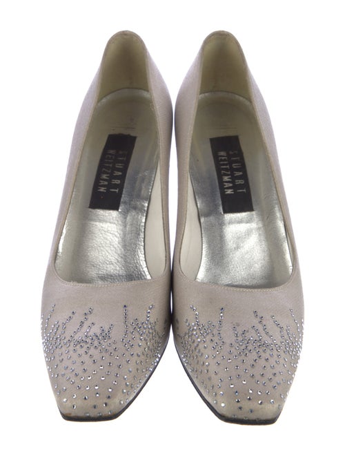 Stuart Weitzman Crystal Embellishments Pumps