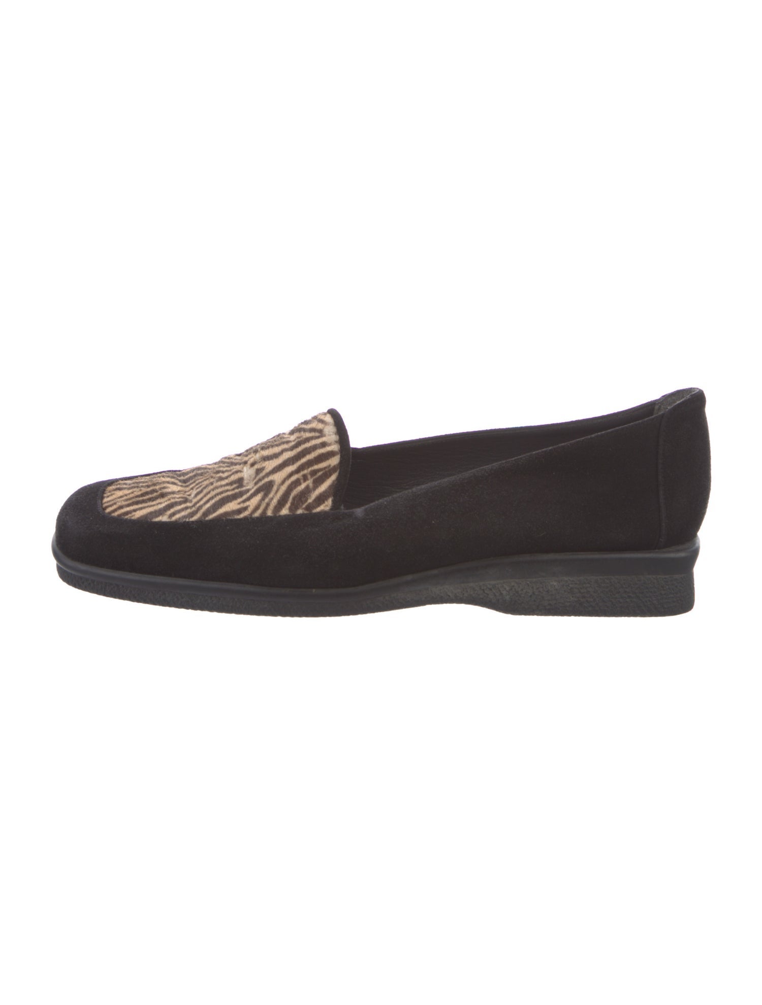 Stuart Weitzman Suede Printed Loafers