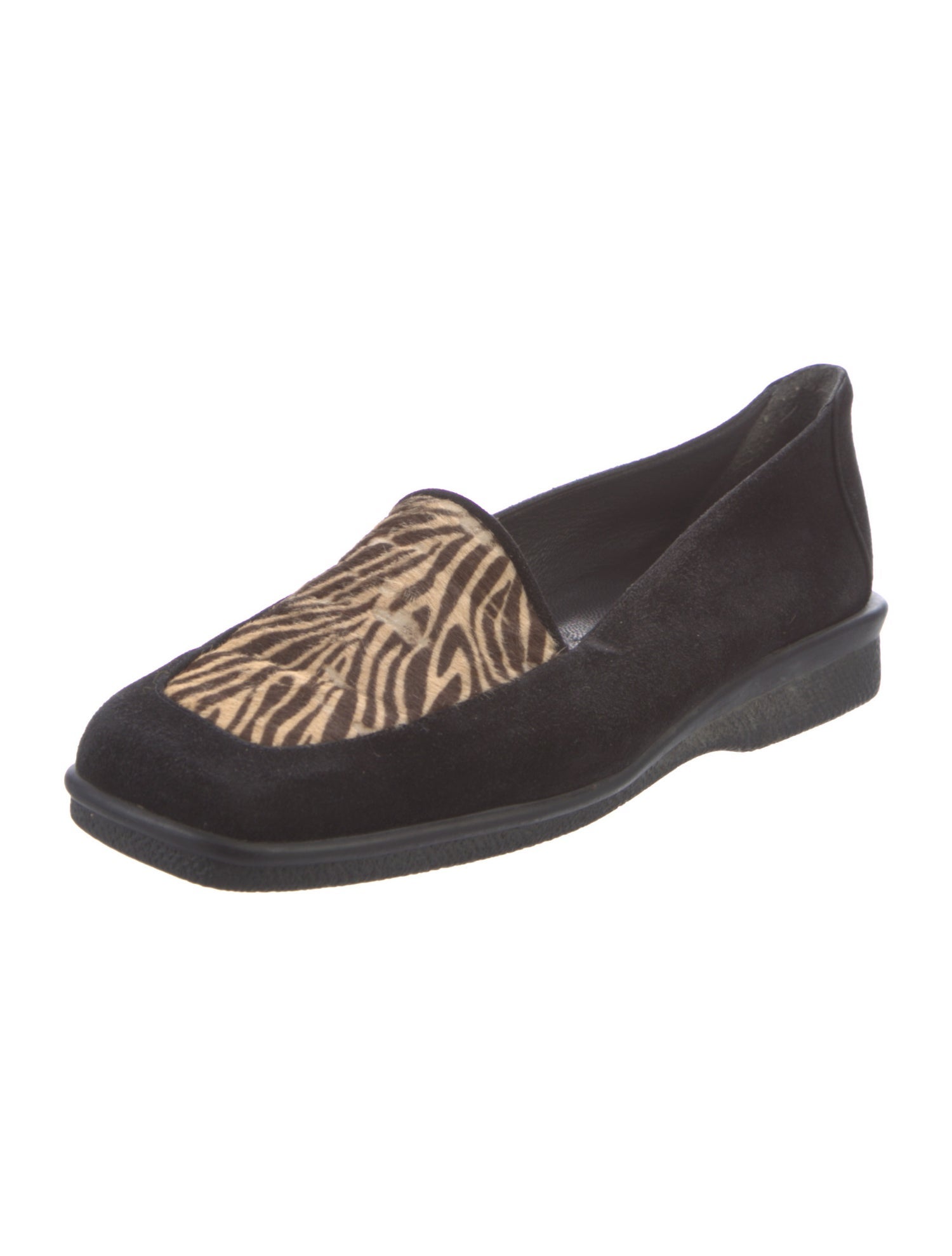 Stuart Weitzman Suede Printed Loafers