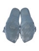Stuart Weitzman Denim Bow Accents Slides