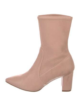 Stuart Weitzman Leather Sock Boots
