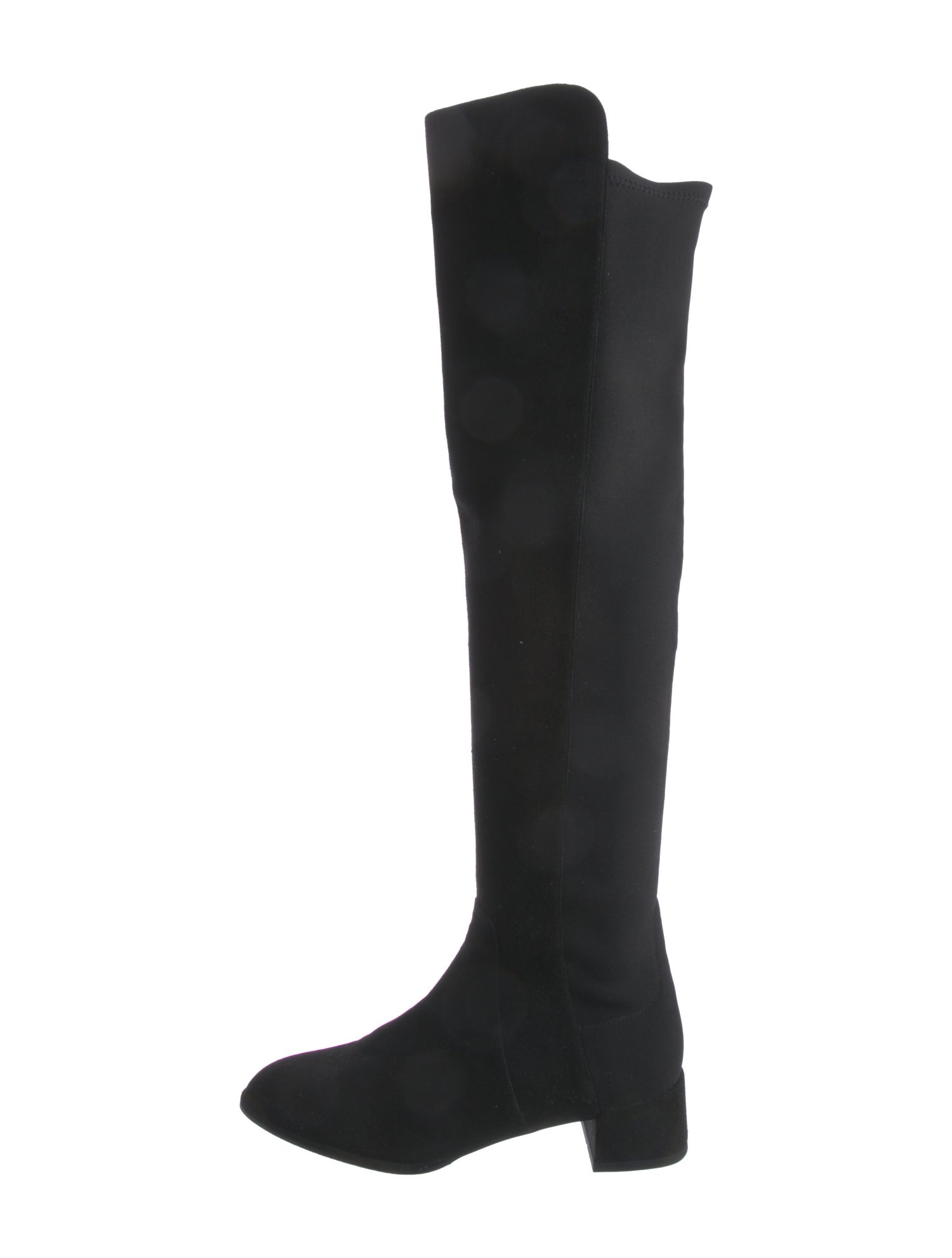 Stuart Weitzman Suede Embroidered Accent Boots
