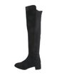Stuart Weitzman Suede Embroidered Accent Boots