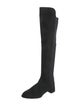 Stuart Weitzman Suede Embroidered Accent Boots