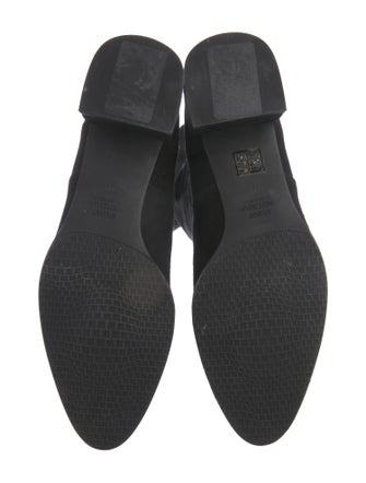 Stuart Weitzman Suede Embroidered Accent Boots