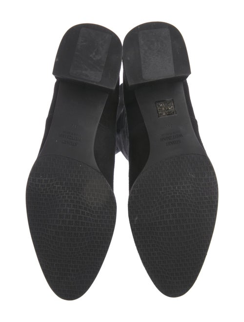 Stuart Weitzman Suede Embroidered Accent Boots