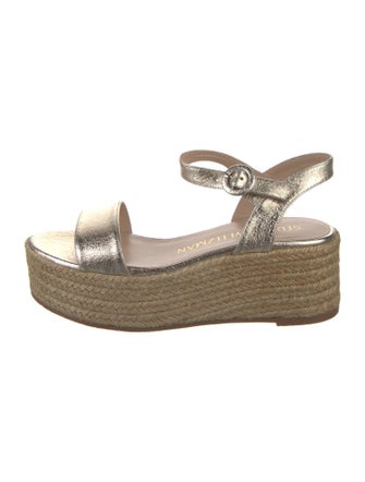 Stuart Weitzman Leather Espadrilles