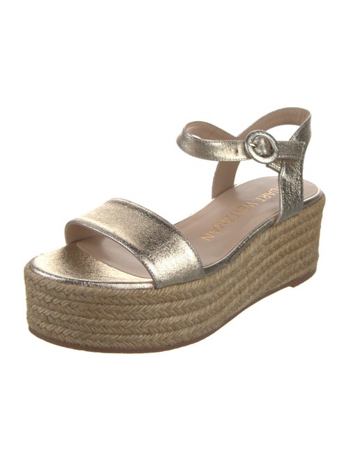 Stuart Weitzman Leather Espadrilles