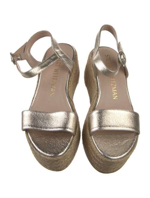 Stuart Weitzman Leather Espadrilles