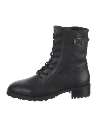 Stuart Weitzman Leather Combat Boots