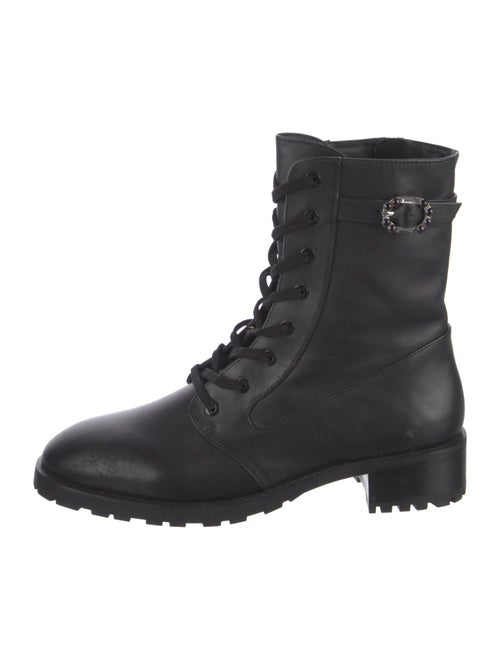 Stuart Weitzman Leather Combat Boots