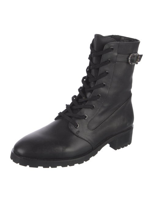 Stuart Weitzman Leather Combat Boots
