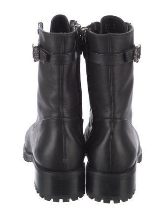 Stuart Weitzman Leather Combat Boots
